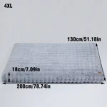 M-4XL Ultra-soft Plush Dog Bed Pet Cat Calming Sleeping Bed Thicker Foam Base Crate Bed Multiple Sizes Option for Dogs - Image 4