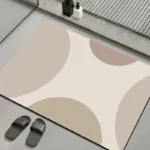 1 piece of diatomaceous earth material machine washable rectangular home decoration bathroom pad bathroom absorbent pad