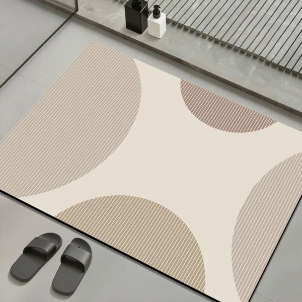 1 piece of diatomaceous earth material machine washable rectangular home decoration bathroom pad bathroom absorbent pad