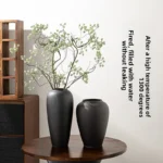 Ele Cerc Flower Vase Nordic mat Sle for Living Room Desktop Decorative Items Dry Flower Hydroponics White Pot - Image 2