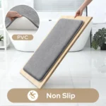 3PC bathroom waterproof non-slip sponge carpet three-piece set, can wash home decoration - Image 5