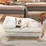Plush Elevated Dog Sofa Bed for Stylish Comfort & Support - Image 2