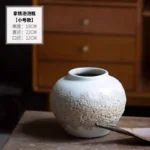 Handmade Rough Pottery Jar Modern Simple Living Room Pottery Dried Flowers Ceramic Flower Arrangement Vase Arrangement - Image 6