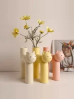 Cute Cry Cerc Flower Vase Creative Plant Hydroponics Home Decoration Ornaments Living Room Entrance Tabletop - Image 5