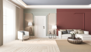 Accent Walls With Neutral Color Blocking