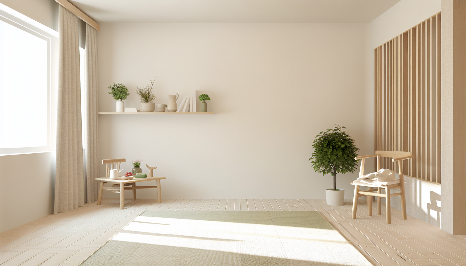 Japandi Minimalist Kid-Friendly Interiors