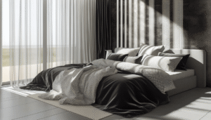 Monochrome Bedding For Minimalist Style