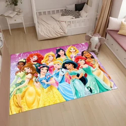 Princess Rug Cute Colorful KidsRug Nursery Rug Area Rug,Kids Room Rug Nursery Home Living Room Bedroom Decor Gift for A Girl