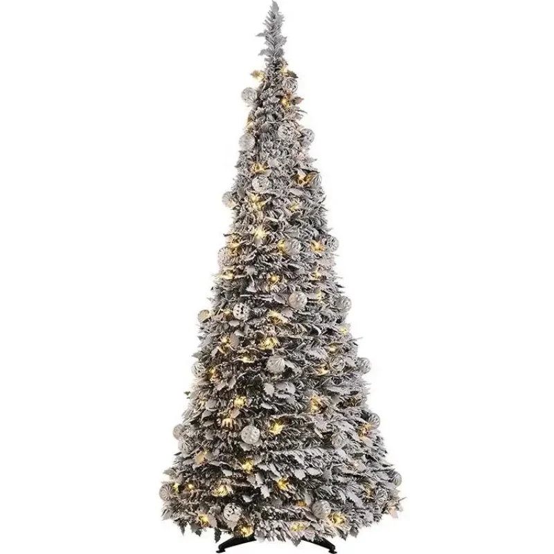 Kf-S2824C5E31B9B4000A71A12725B0Fb33Fc Customizable 6 Ft Christmas Tree - Pre-Decorated &Amp;Amp; Foldable - Image 1