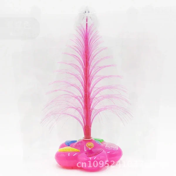 Compact 36 cm White Christmas Tree with Colorful LED Lights