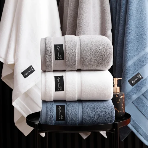 Luxury Cotton Towel Set - Super Absorbent & Quick-Dry!