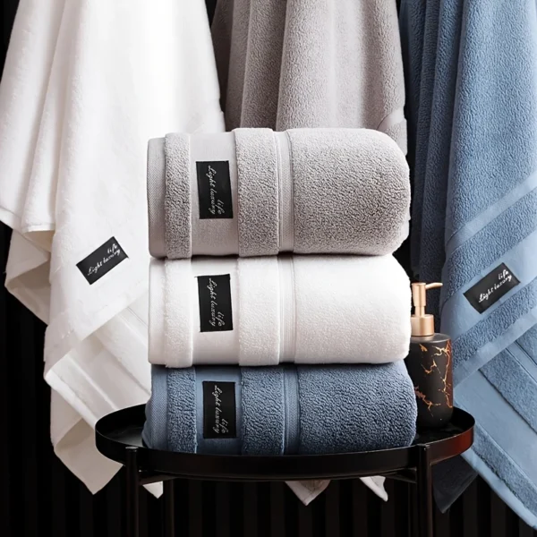 Luxury Cotton Towel Set - Super Absorbent & Quick-Dry!