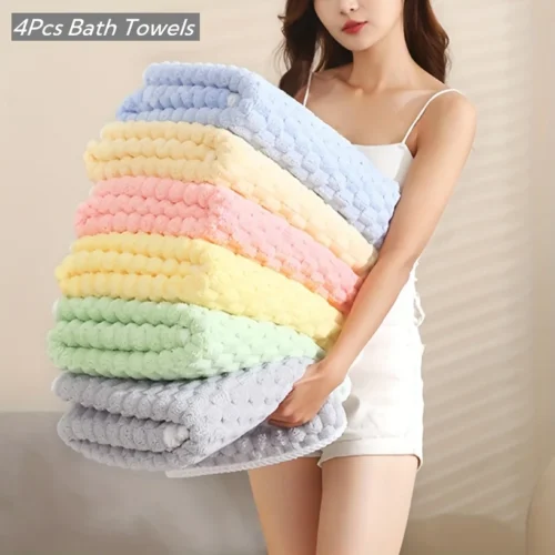 Ultra-Absorbent Waffle Weave Towels - Quick-Dry Luxury for Spa & Gym