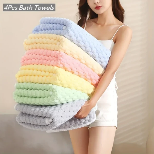Ultra-Absorbent Waffle Weave Towels - Quick-Dry Luxury for Spa & Gym