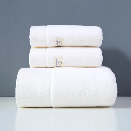 Luxurious 100% Cotton Bath Towel Set - Soft & Quick-Dry