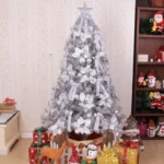 Elegant Silver PVC Christmas Tree for Stylish Home Decor