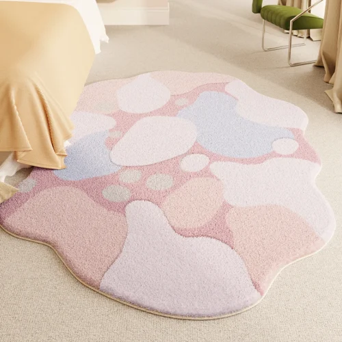 Customizable Modern Geometric Polyester Carpet for Any Space