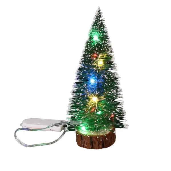 Customizable Green & White Pine Tree for Holiday Decor