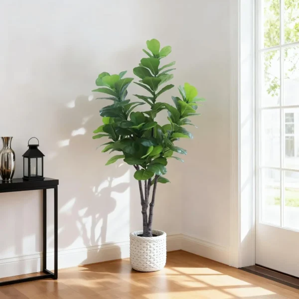 Elegant Silk Fiddle Leaf Fig Tree for Home Décor