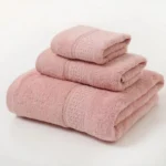 Luxurious 3-Piece Cotton Towel Set - Soft, Absorbent & Eco-Friendly - Image 5
