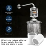 20-Stage Shower Filter Cartridge for Pure, Revitalizing Water