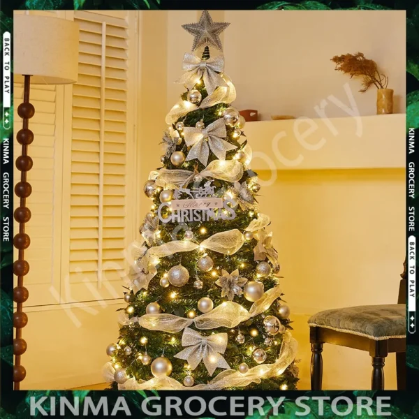Luminous Foldable Christmas Tree - Customizable PVC Design