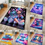 MINISO Disney Cartoon Stitch&Lilo Carpet Cartoon Rug for Kid's PlayRoom Bedroom Living Room Sofa Nursery Sofa Floor Mat Gifts