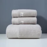 Luxurious 100% Cotton Bath Towel Set - Soft & Quick-Dry - Image 4