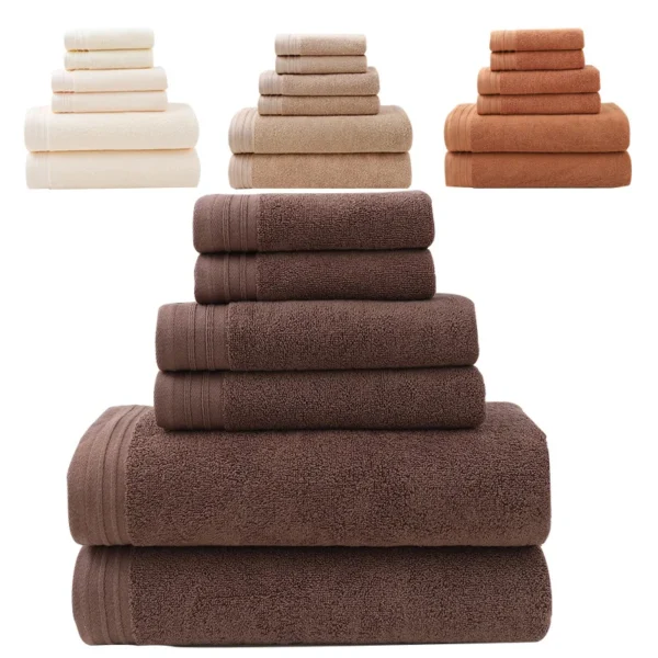 Indulge in Luxury: 6-Piece 100% Cotton Towel Set