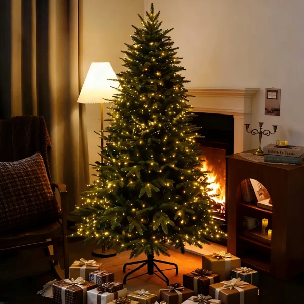 Lifelike Pre-lit Christmas Tree with LED Lights - Multiple Sizes