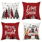 Festive Non-Woven Pillowcase for Christmas & New Year Decor
