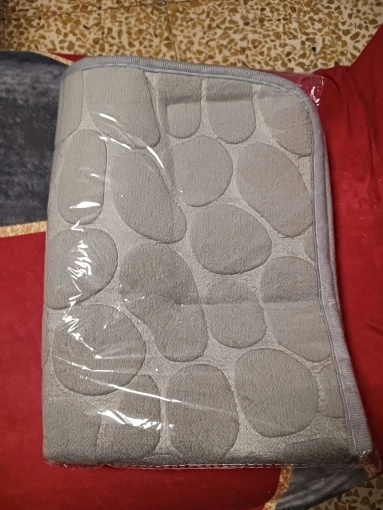Luxurious Microfiber Pebble Mat for Stylish Home Comfort photo review