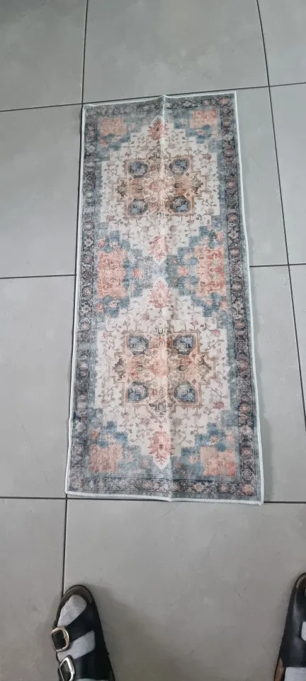 VIKAMA American Persian Machine Washable Carpet Low Pile Soft Non-Slip Welcome Doormat Home Decor Bathroom Kitchen Rug photo review