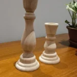 Handmade Wooden Candlesticks for DIY Decor & Weddings photo review