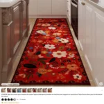 Floral Waterproof Kitchen Mat - Anti-Slip, Machine Washable photo review