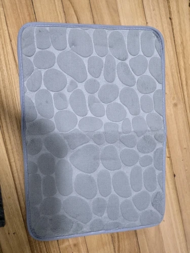 Luxurious Microfiber Pebble Mat for Stylish Home Comfort photo review