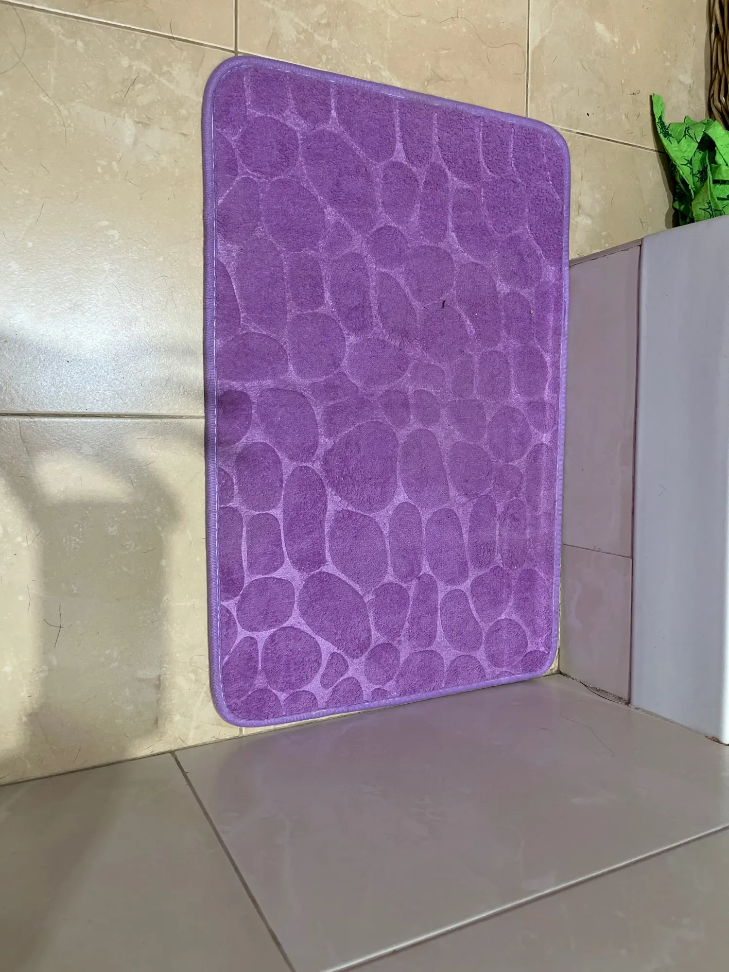 Luxurious Microfiber Pebble Mat for Stylish Home Comfort photo review