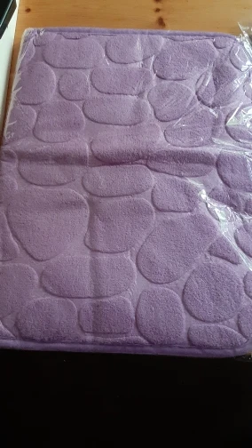 Luxurious Microfiber Pebble Mat for Stylish Home Comfort photo review