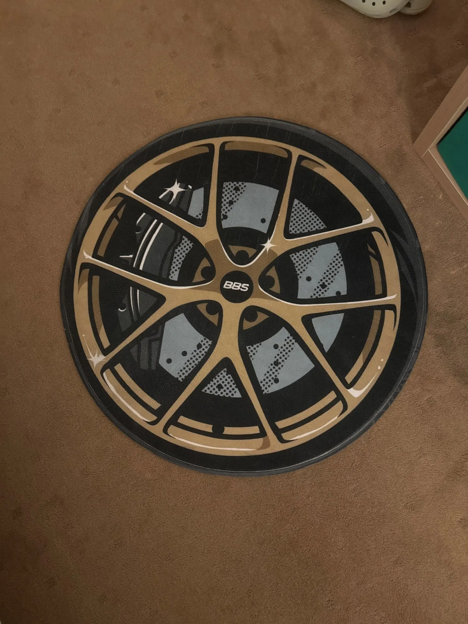 Cozy Plaid Round Rug: Washable Flannel for Modern Living Room! photo review