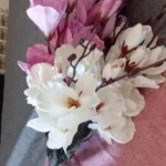 Elegant Magnolia Silk Flower Set - 5 Forks, 20 Heads for Home Decor photo review