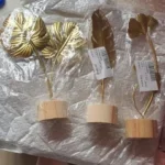 Elegant Nordic Gold Ginkgo Leaf Sculpture for Chic Decor photo review