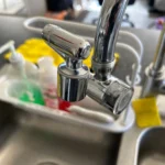 ALTHY Splash-proof Sink Faucet Extender Filter, 1080° Rotating Tap， Activated carbon,&PP cotton replacement filter, photo review