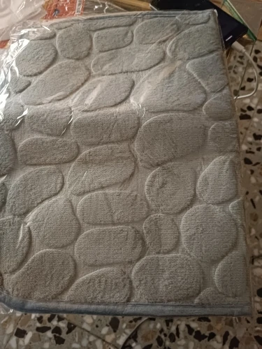 Luxurious Microfiber Pebble Mat for Stylish Home Comfort photo review