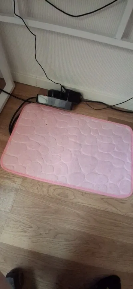 Luxurious Microfiber Pebble Mat for Stylish Home Comfort photo review