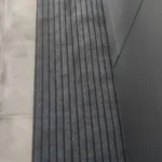 Secure your space with Plush Striped Non-Slip Mat. Comfort & Style. photo review