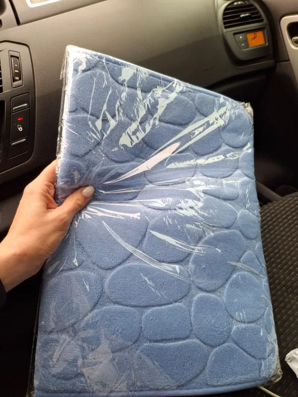 Luxurious Microfiber Pebble Mat for Stylish Home Comfort photo review