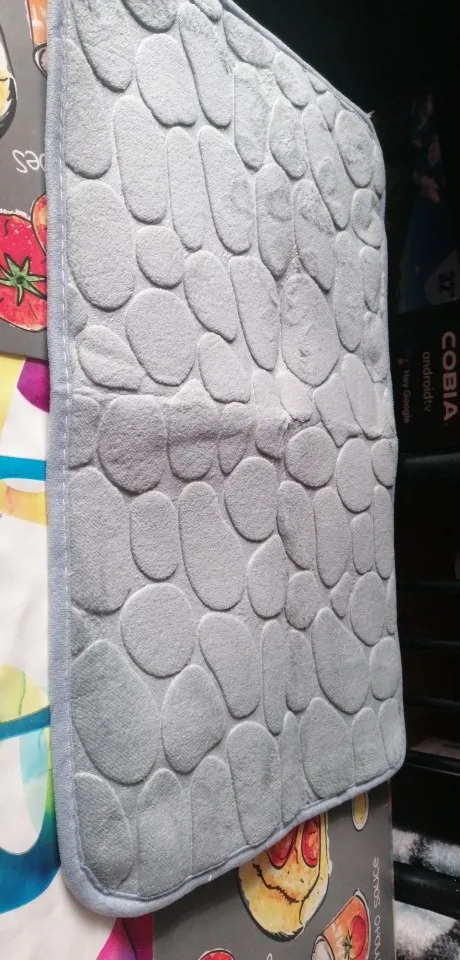 Luxurious Microfiber Pebble Mat for Stylish Home Comfort photo review