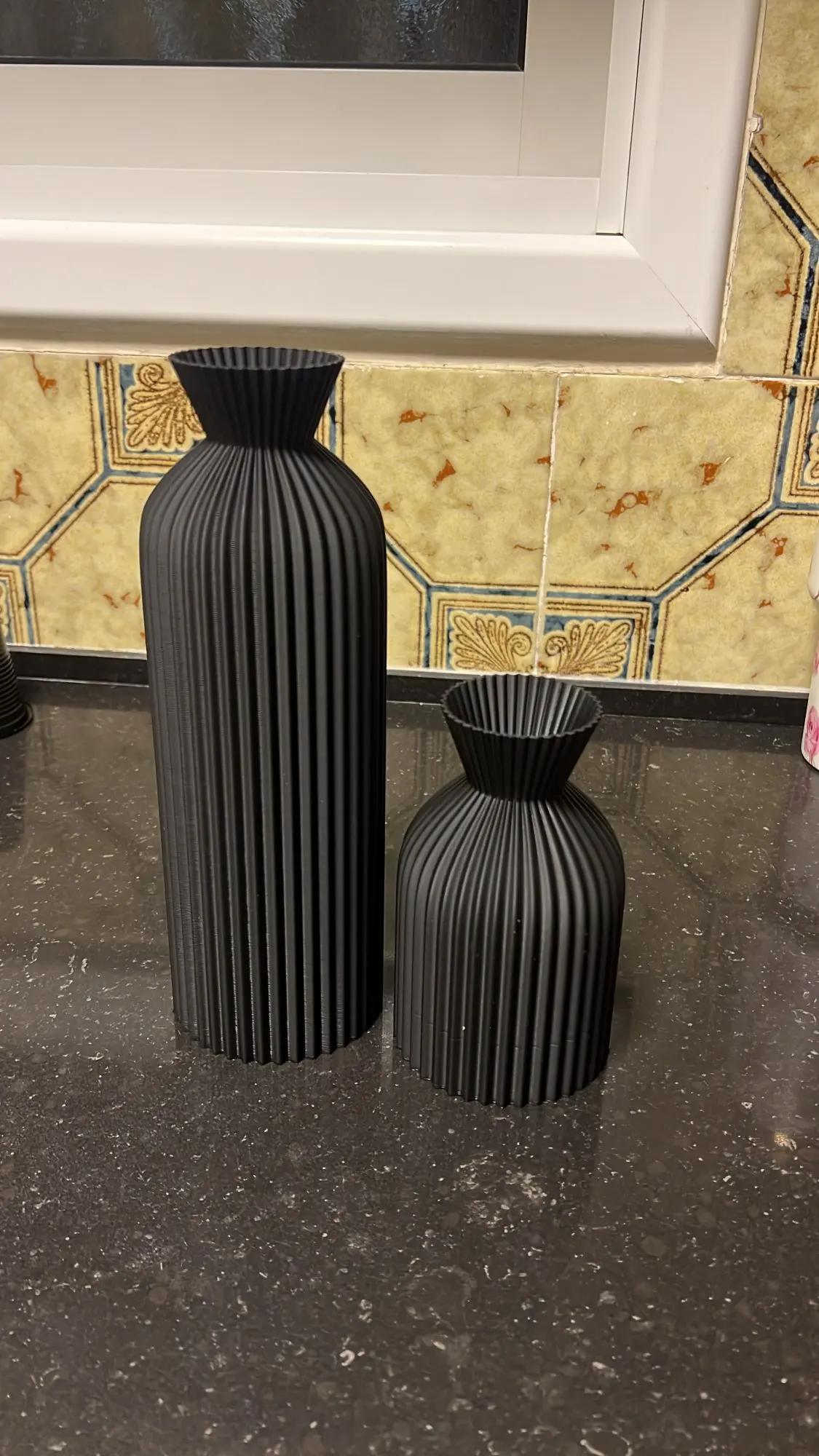 Modern Black Plastic Vase - Chic Boho Decor for Every Room photo review
