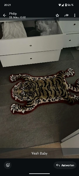 Customizable Anti-Slip Animal Print Area Rug for Home & Travel photo review