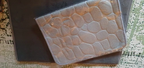 Luxurious Microfiber Pebble Mat for Stylish Home Comfort photo review